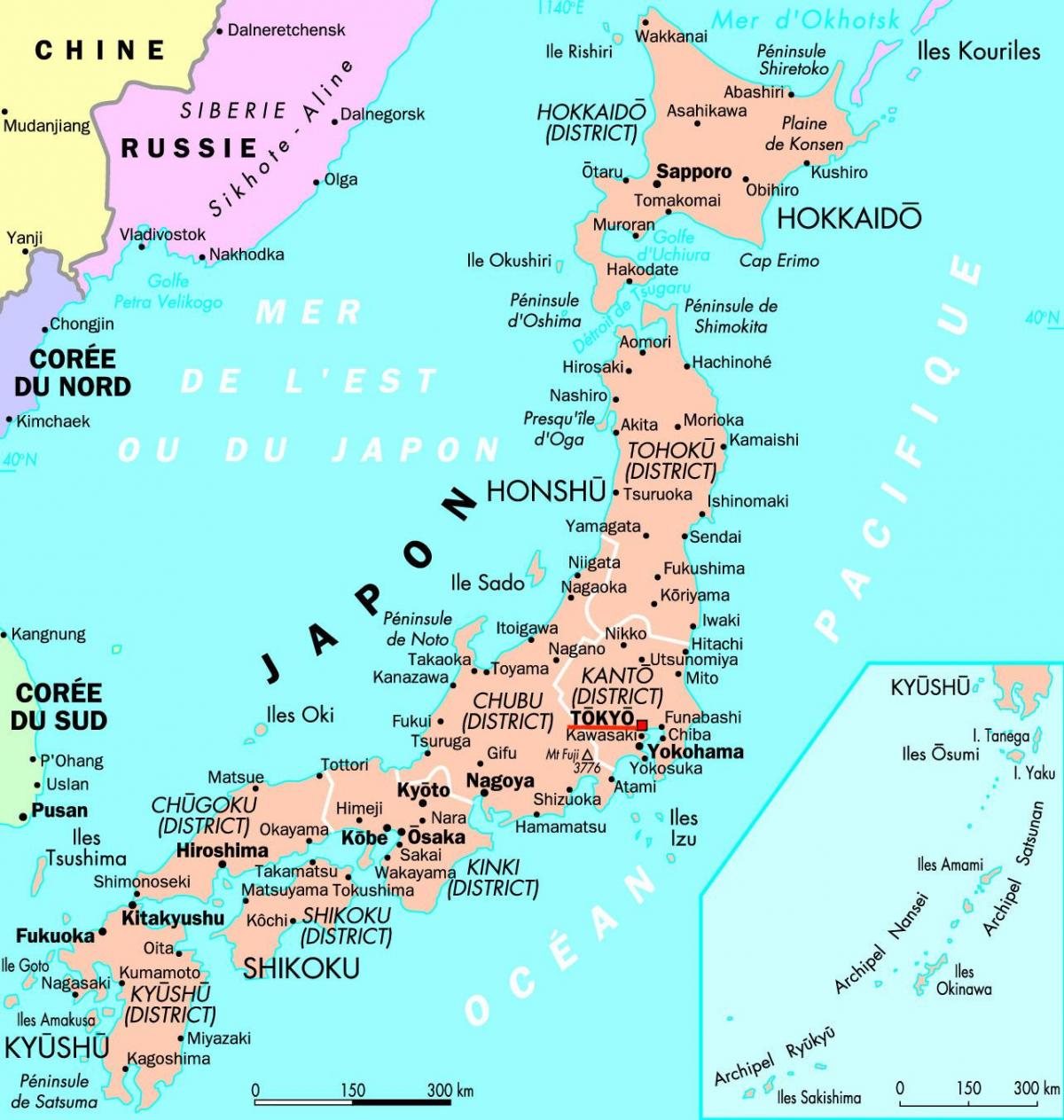 карта Японии Токио