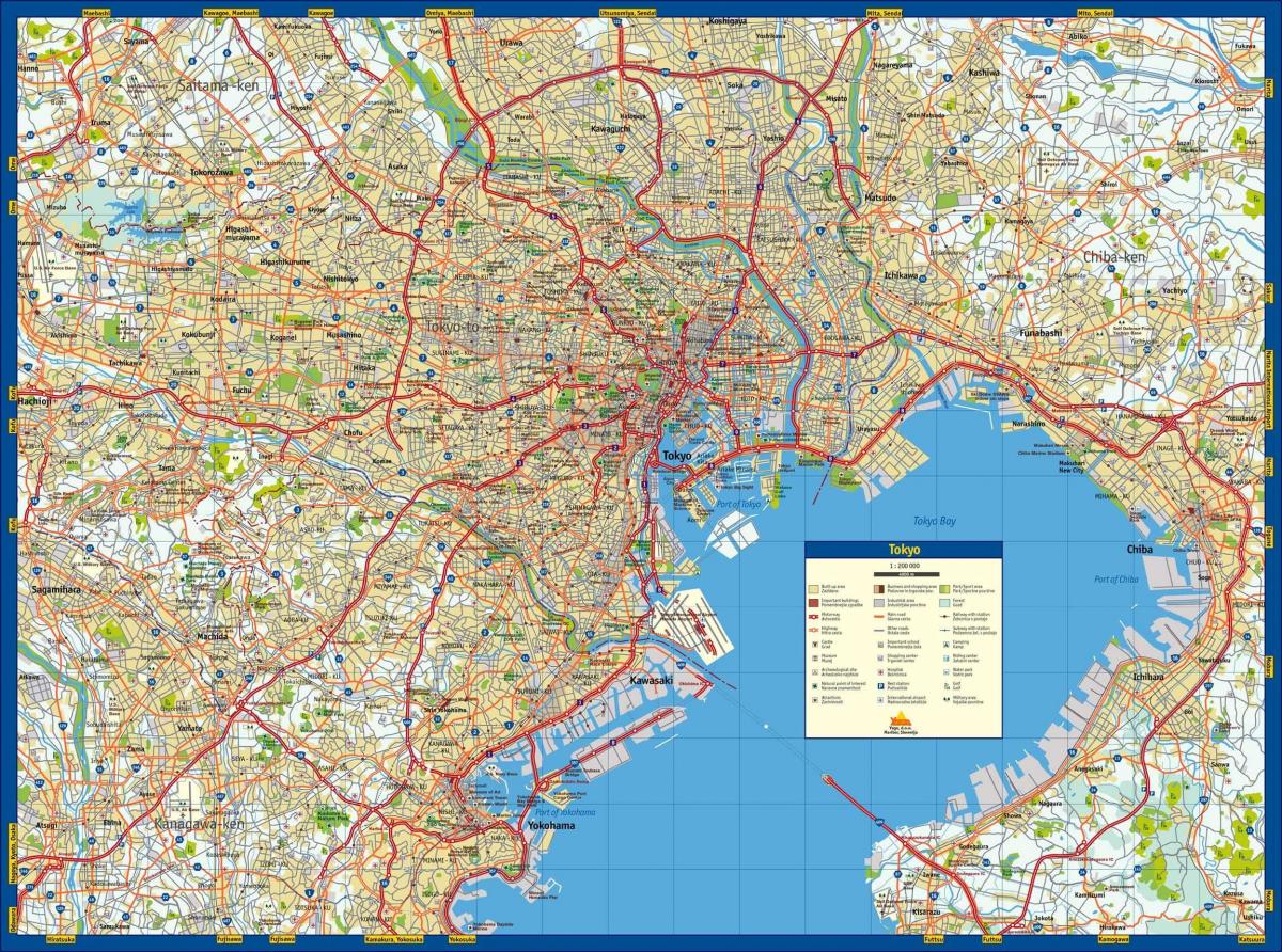 карта улиц Токио