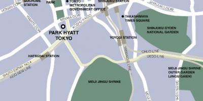 Карта парк хаятт Токио