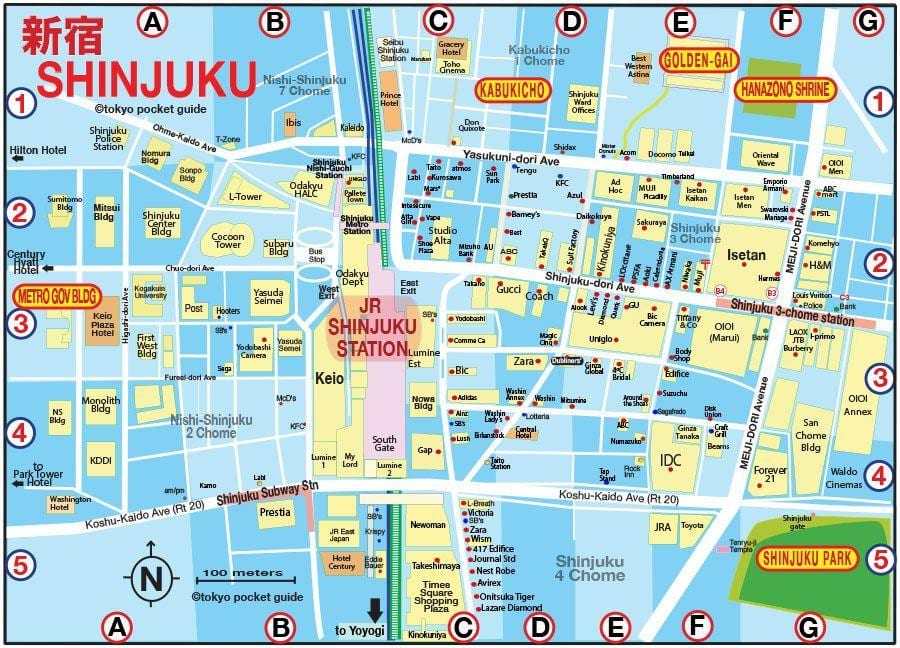 карта Синдзюку