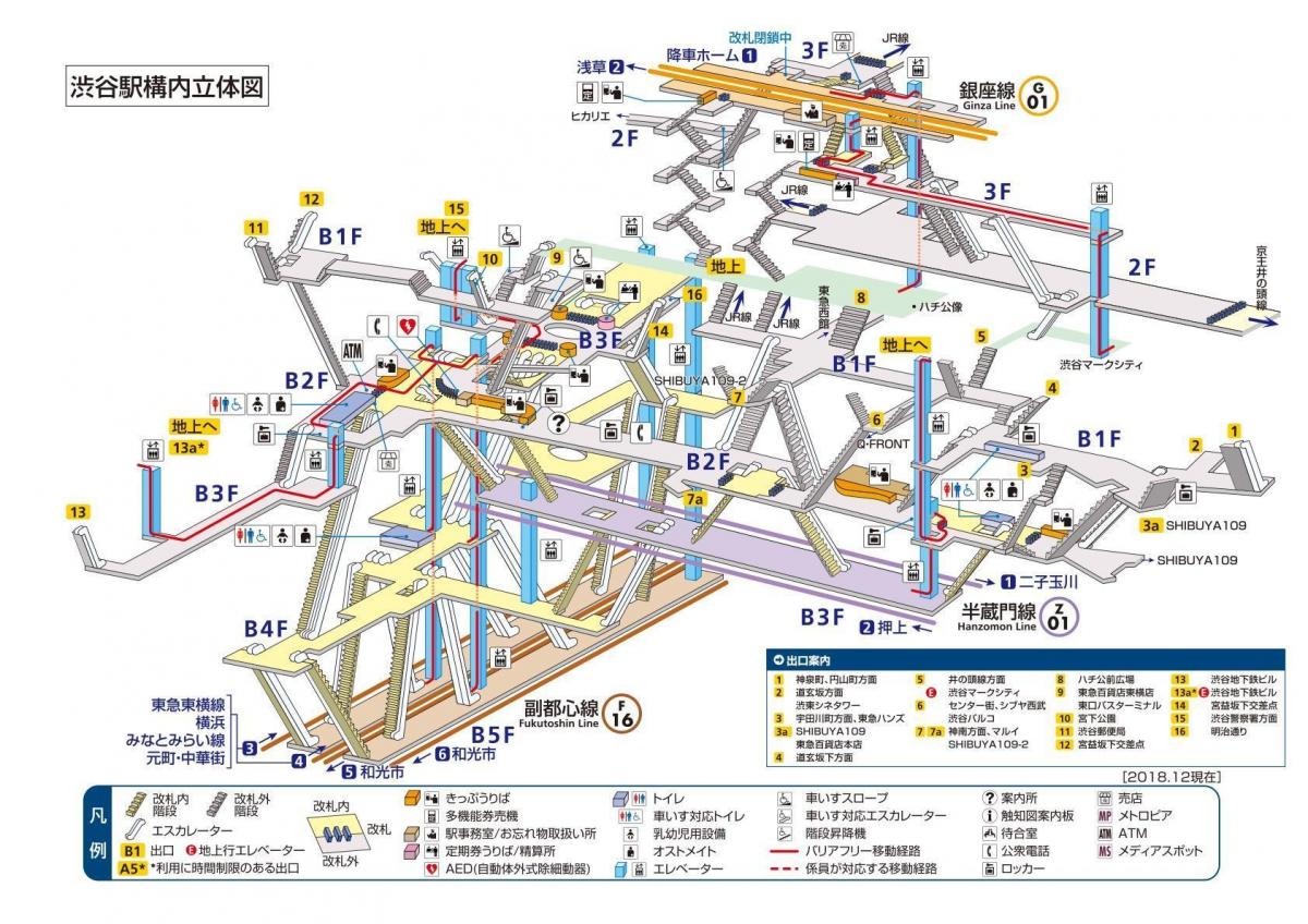 карта станции Синдзюку