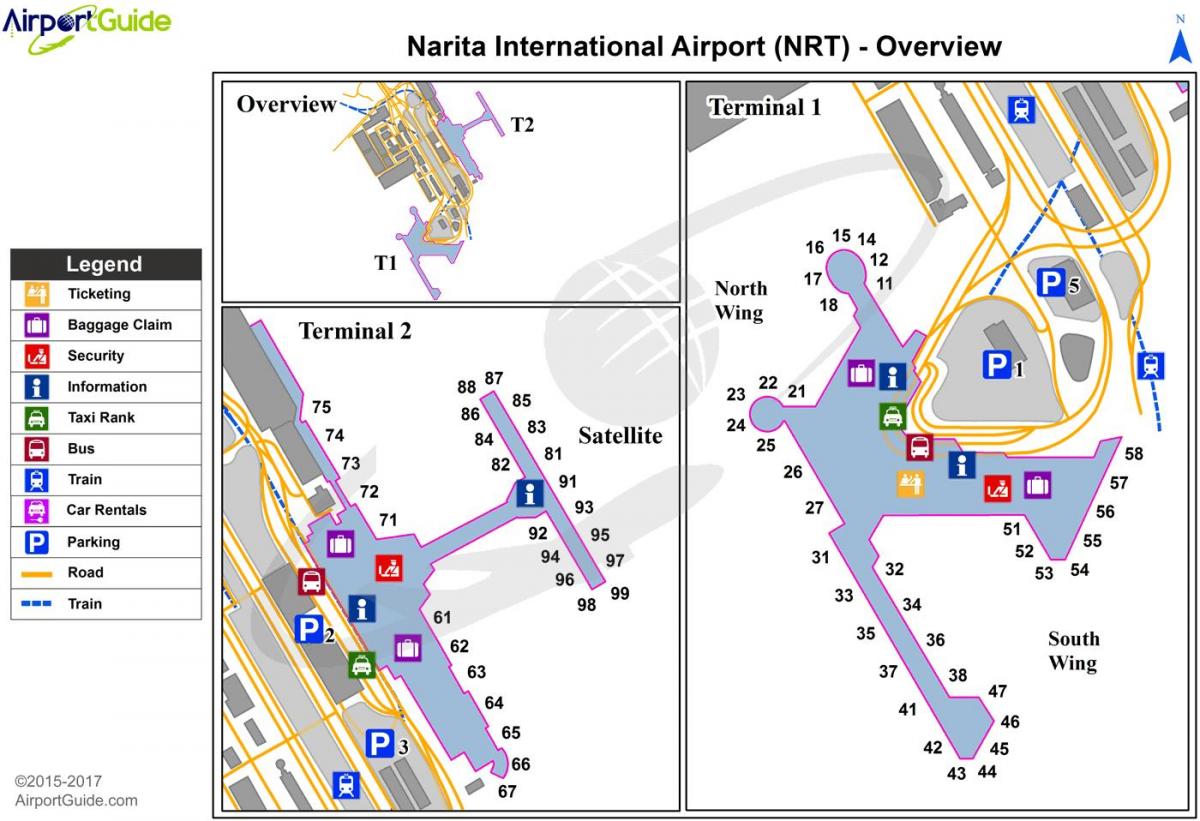 нзт Токио аэропорт карта