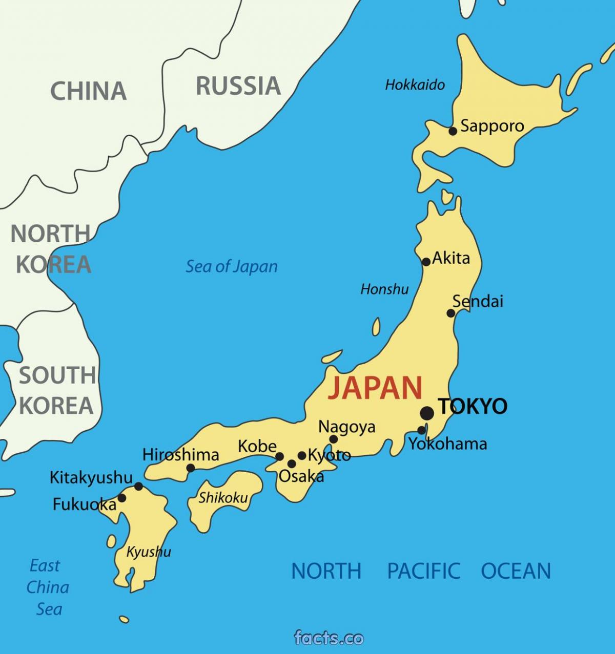 Токио расположение карте