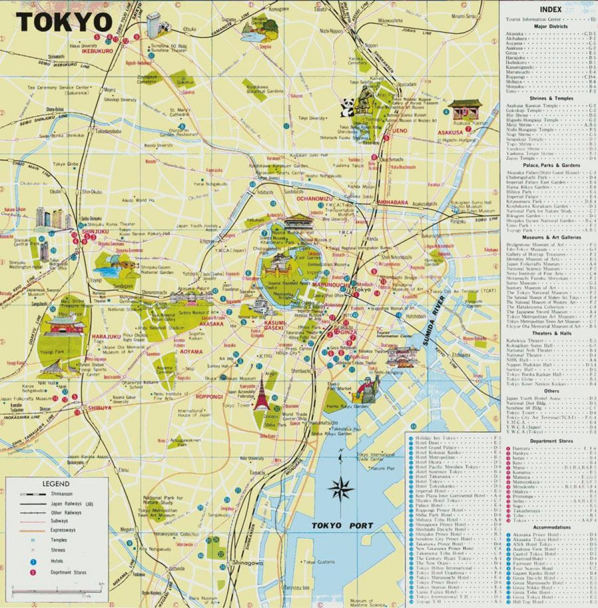 Токио руководство карта