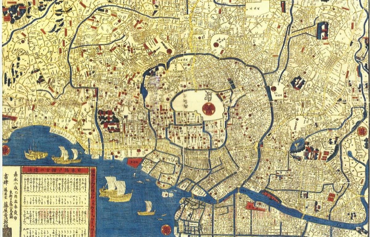 карта старого Токио