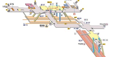 Карта станции shimbashi