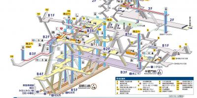 Карта станции Синдзюку
