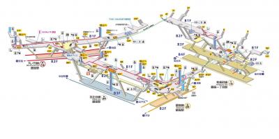 Карта станции ginza