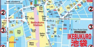 Карта Икэбукуро Токио