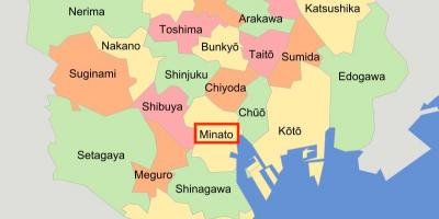 Минато ку Токио карта