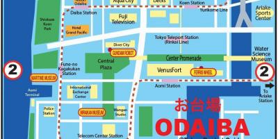 Одайба Токио карта