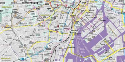 Центре Токио карте