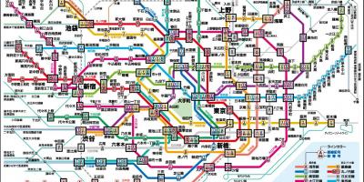 Карта Токио на китайском языке