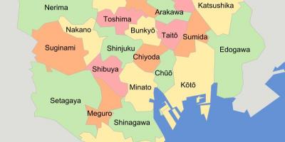 Карта Токио подопечные