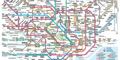 Токио общественный транспорт карте